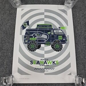 Ames Bros Seattle Seahawks Gameday Poster vs New York 2020 234/315